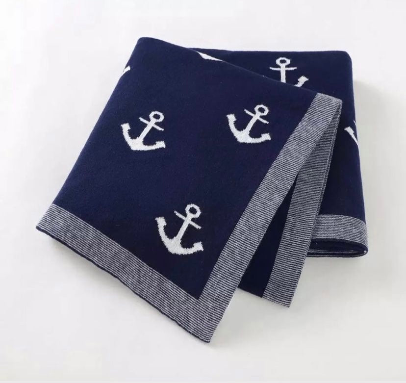 Blue Anchor Blanket