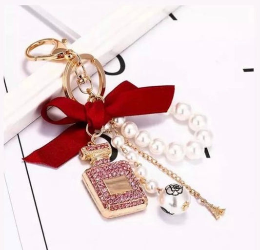 Red Perfume Keychain