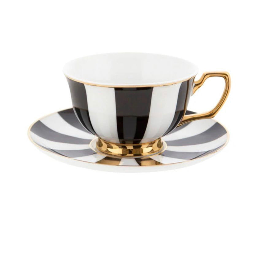 Ebony Stripe Teacup